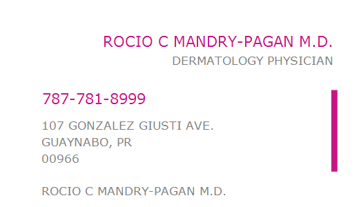 Caparra Dermatology Center – Dra. Rocío Mandry Pagan