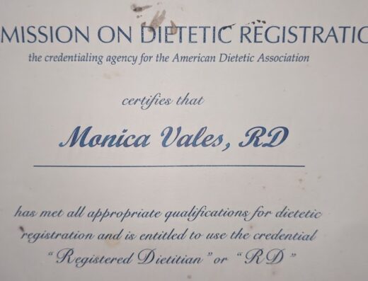 Nutricionista / Dietista Lcda. Mónica Vales